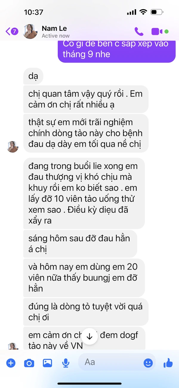 Khách Dùng Tảo Beauty Spirulina Thấy đỡ đau Thượng Vị Và Bụng Dạ ổn Hơn - 1Mall.vn