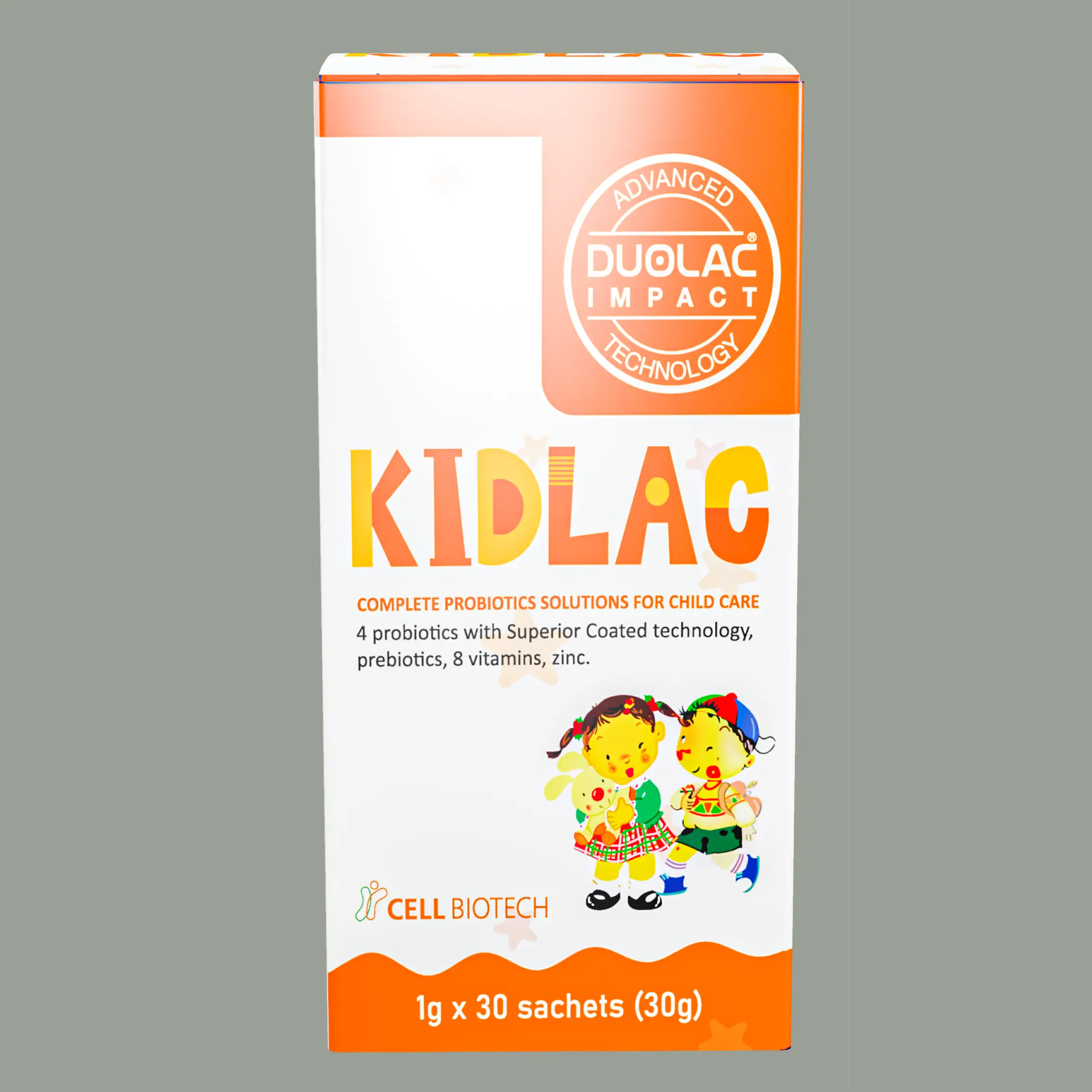 Men Vi Sinh Bao Kép Thế Hệ 4 Hỗ Trợ Tiêu Hóa Cho Trẻ Kidlac (hộp 30 Gói) - Droppii Mall