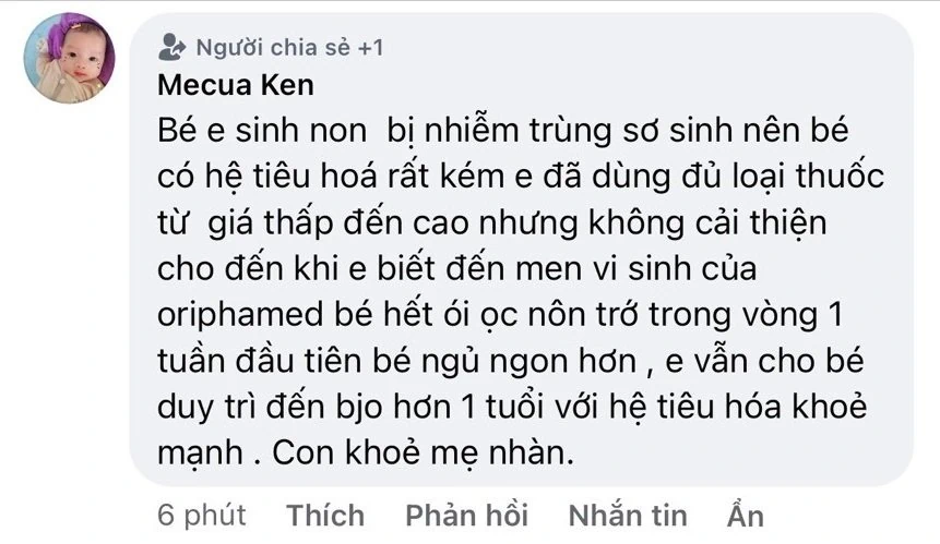 Review Men Vi Sinh Oriphamed - Primepro Bebé Và Kidlac - 1Mall.vn