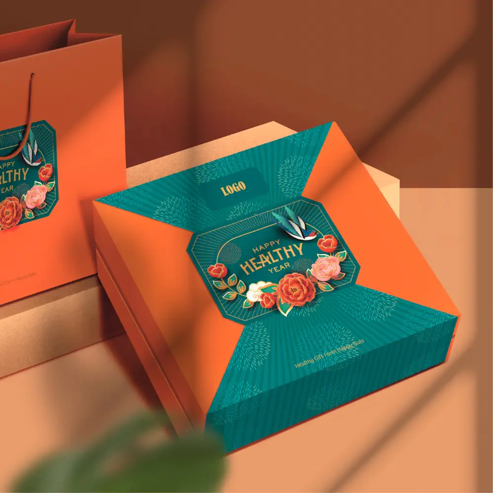 Hộp Quà Tết 2024 Happy Nuts - Hoa Xuân 1 (kèm Túi) - 1Mall.vn