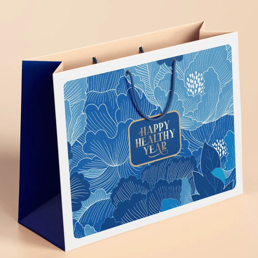 Hộp Quà Tết 2024 Happy Nuts - Túi Giấy Sức Khỏe - 1Mall.vn