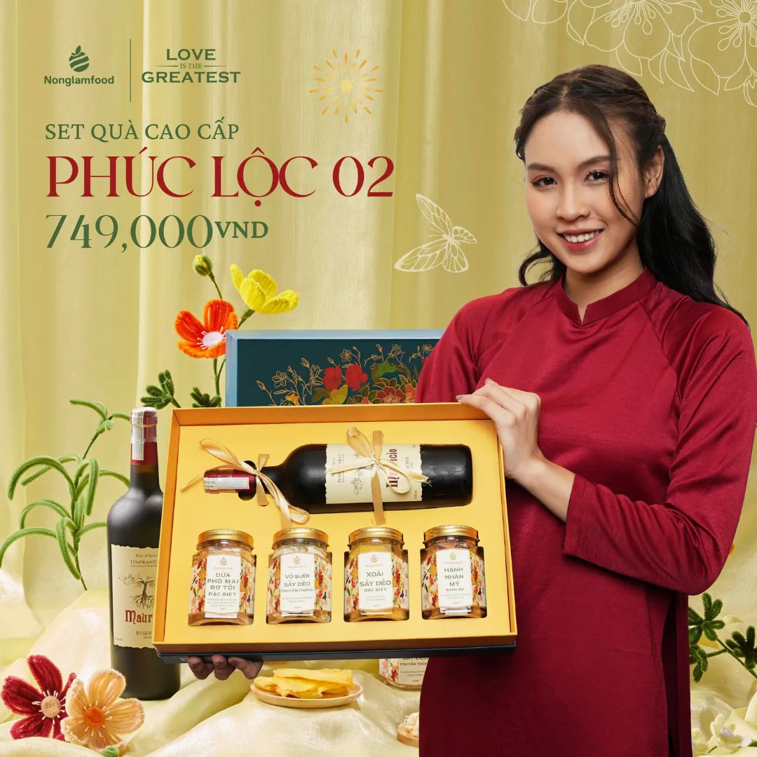Hộp Quà Tết Phúc Lộc 02 Nông Lâm Food - Droppii Mall