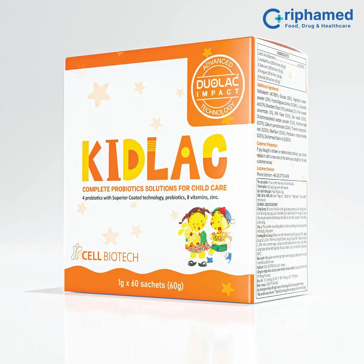 Men Vi Sinh Bao Kép Thế Hệ 4 Hỗ Trợ Tiêu Hóa Cho Trẻ Kidlac - Droppii Mall