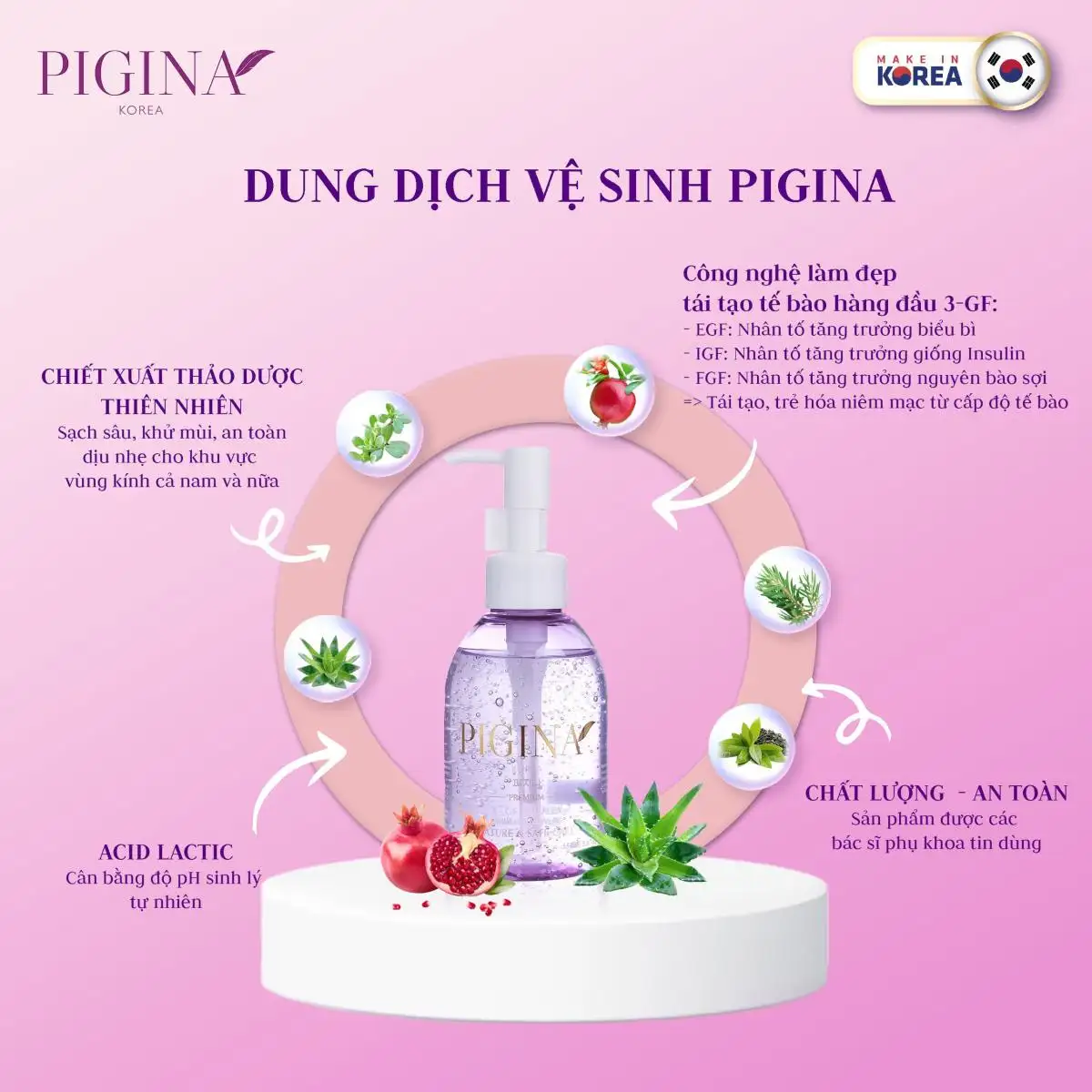 Usp Dung Dịch Vệ Sinh Phụ Nữ Pigina - 1Mall.vn