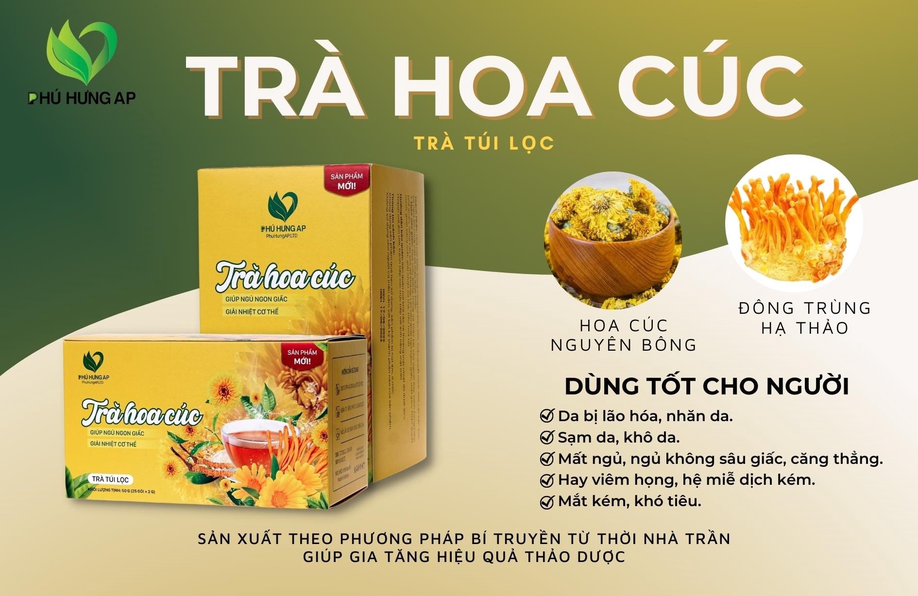 Trà hoa cúc túi lọc - Phú Hưng AP - 1Mall.vn