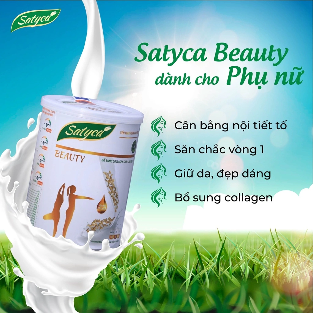 Sữa yến mạch dinh dưỡng Satyca Beauty dành cho phụ nữ - 1Mall.vn
