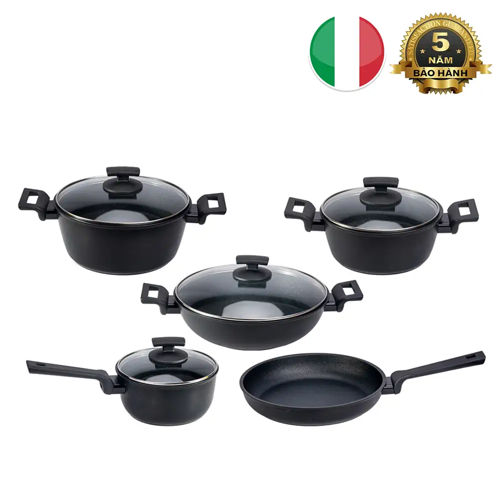 Bộ Nồi Chảo Phủ Kim Cương Diamante Italy Kuchen - 1Mall.vn