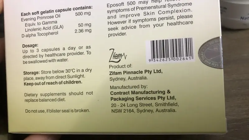 Eposoft, thương hiệu Zifam , Eposoft là sản phẩm của công ty dược phẩm Zifam tại Australia - 1Mall.vn