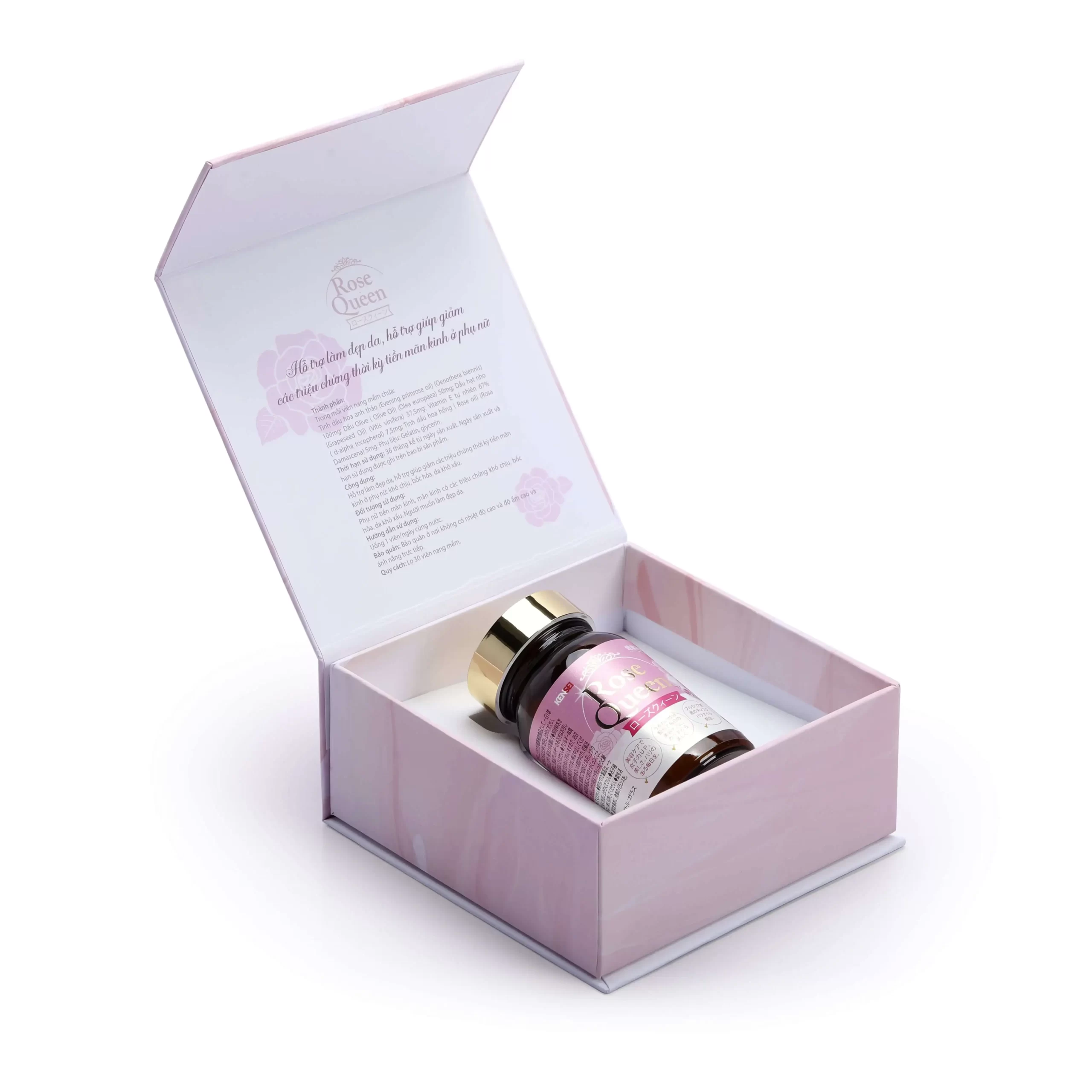Hộp đựng Viên uống cân bằng nội tiết ROSE QUEEN Nhật Bản chính hãng giá rẻ - tinh tế sang trọng, có thể dùng làm quà tặng mẹ, bạn gái - 1Mall.vn