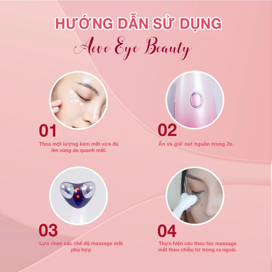 Hướng dẫn sử dụng máy massage mắt Aevo Eye Beauty - 1Mall.vn