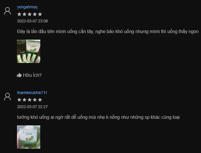 Khách hàng review GREEN FILTER CELERY - 1Mall.vn