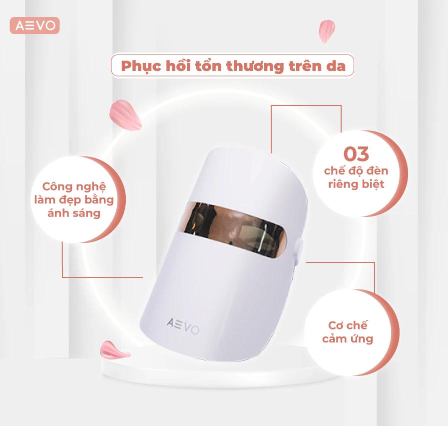 LED Light Therapy Mask (Mặt nạ ánh sáng Aevo Mask Therapy)
