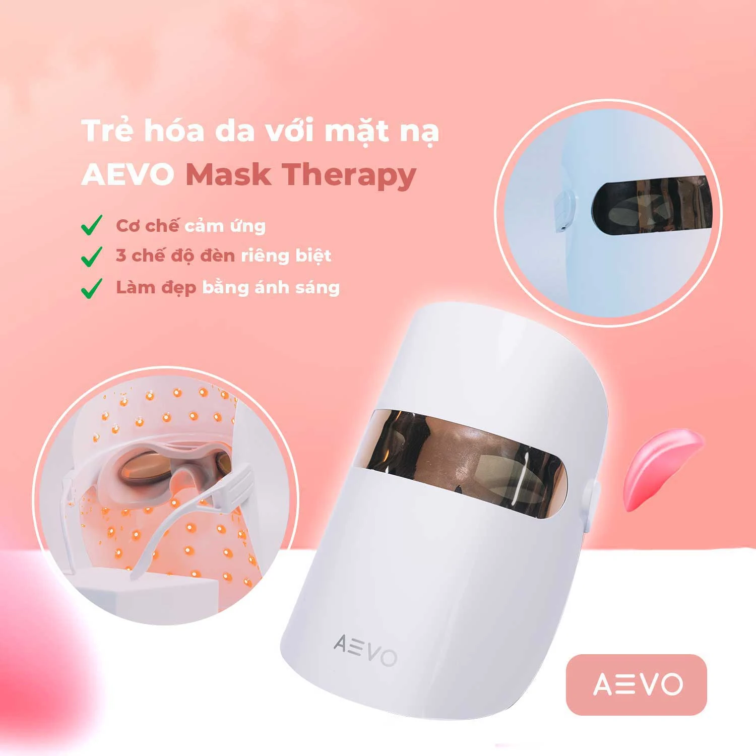 Mặt nạ ánh sáng Mask Therapy Aevo - 1Mall.vn