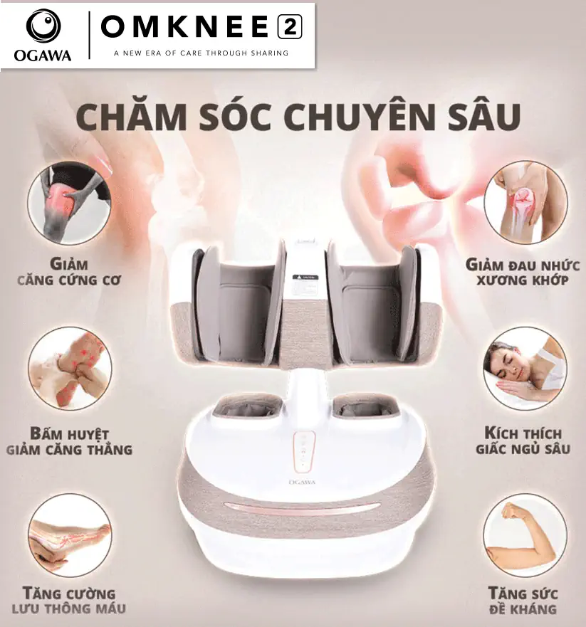 Máy massage chân – OGAWA foot reflexology Omknee 2.0 (OF-2004) chăm sóc chuyên sâu nhiều tính năng - 1Mall.vn
