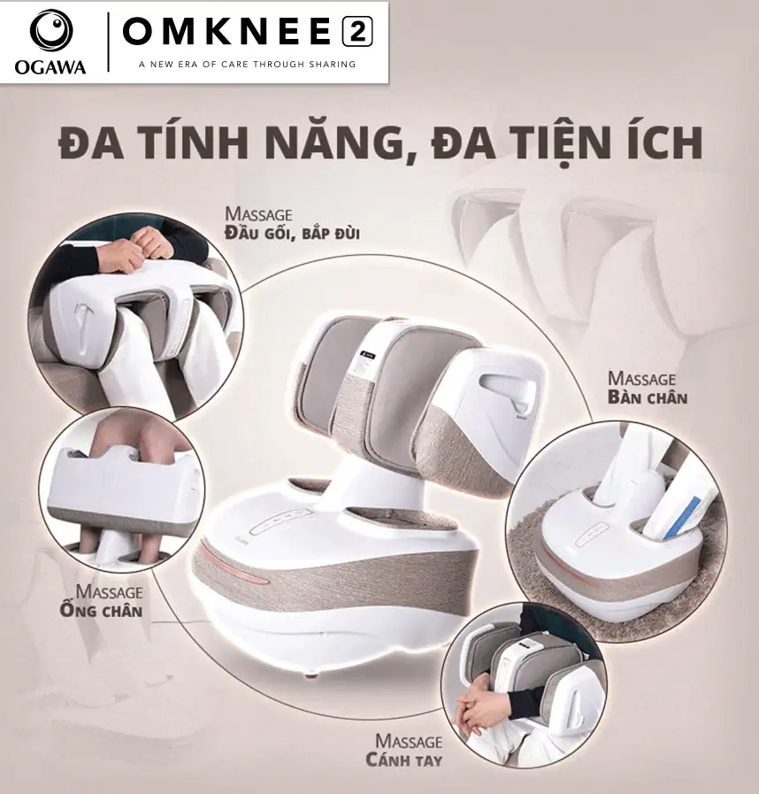 Máy massage chân – OGAWA foot reflexology Omknee 2.0 (OF-2004) đa tính năng, đa tiện ích - 1Mall.vn