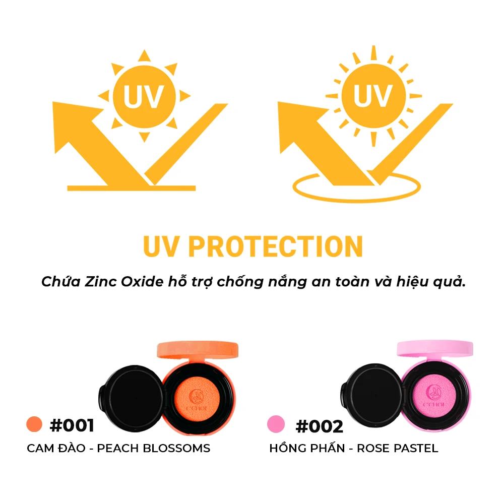 Phấn Nước Má Hồng C'choi - Slim Cushion Blush - Chống Nắng Spf 20 - Punar - 1Mall.vn