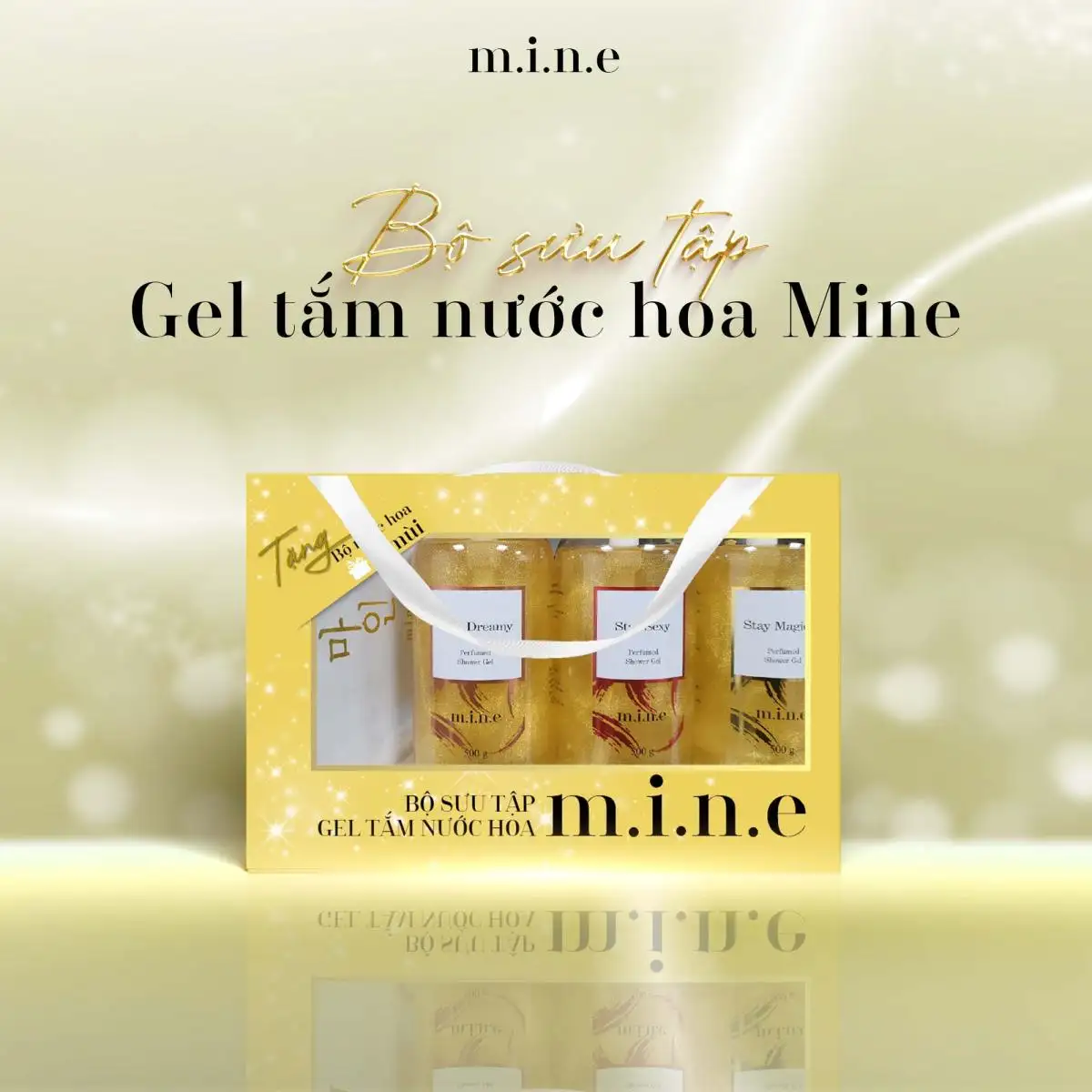 Bộ Sưu Tập Gel Tắm Nhũ Vàng Nước Hoa M.i.n.e - Droppii Mall