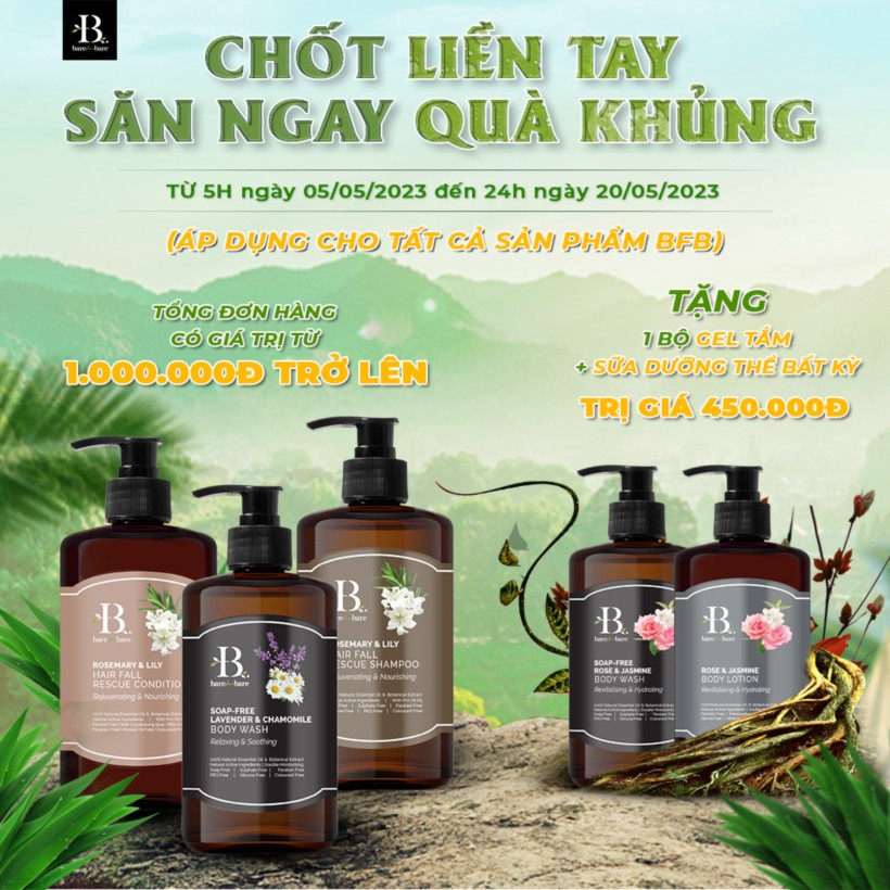 Khuyến mãi Bare for Bare chính hãng giá tốt tháng 5 1Mall.vn