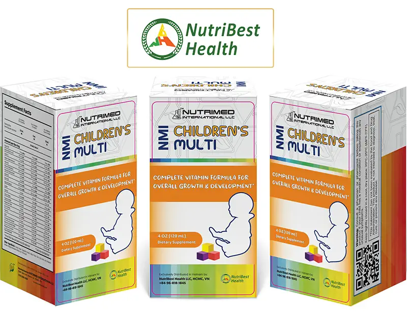Thực phẩm Bổ sung một số vitamin giúp tăng cường sức đề kháng NMI Children’s Multi - NUTRIMED INTERNATIONAL LLC - Nutribest Health - 1Mall.vn