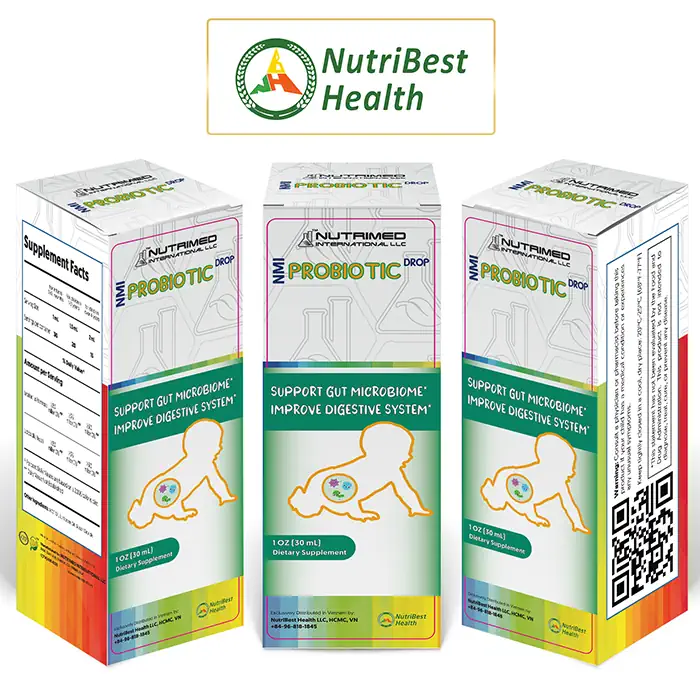 Thực phẩm chức năng bổ sung lợi khuẩn NMI Probiotic - NUTRIMED INTERNATIONAL LLC - Nutribest Health - 1Mall.vn