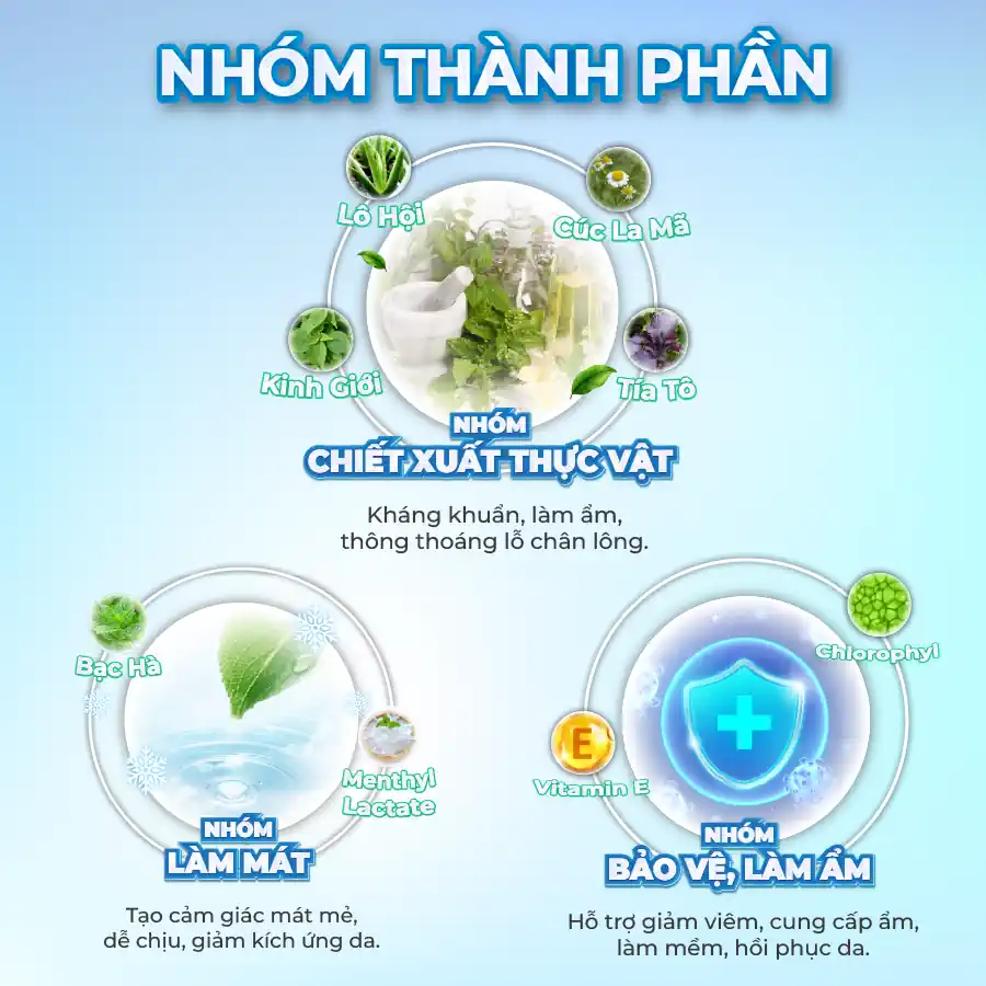 Nhóm Thành Phần Của Khăn Lau Hạ Sốt Trẻ Em Baby Hạ Sốt Pharphap - Jp Natural - 1Mall.vn
