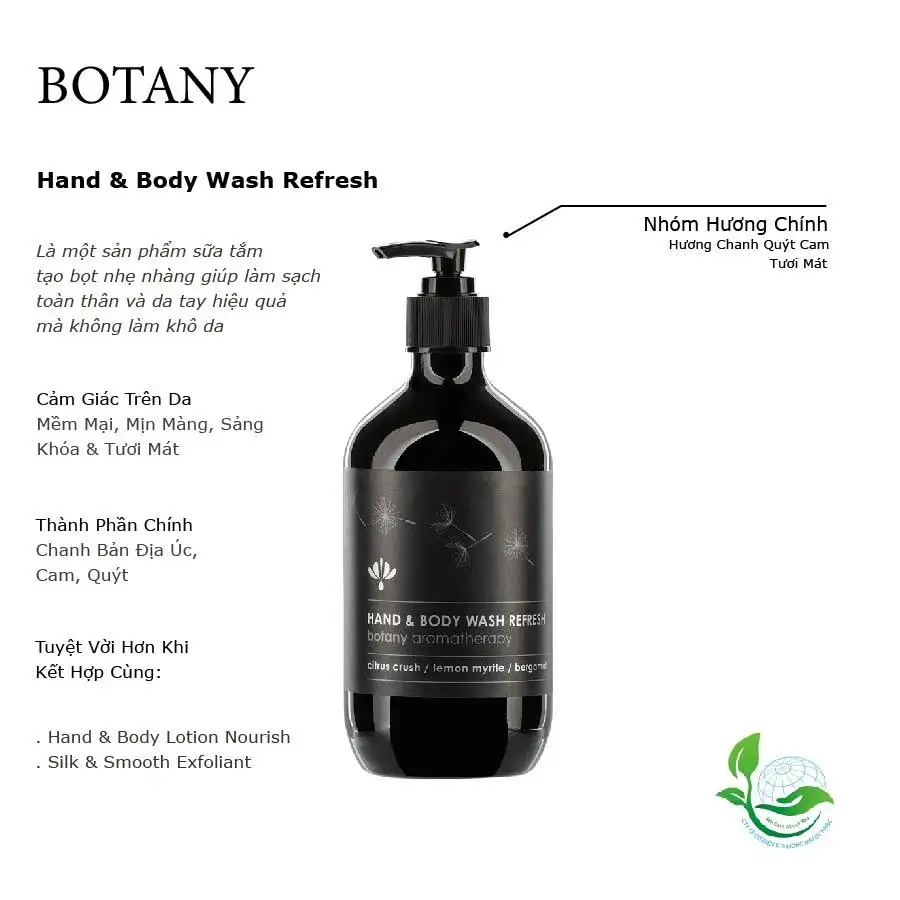 Thông Tin Sữa Tắm Tươi Mát Botany Hand & Body Wash Refresh - Droppii Mall