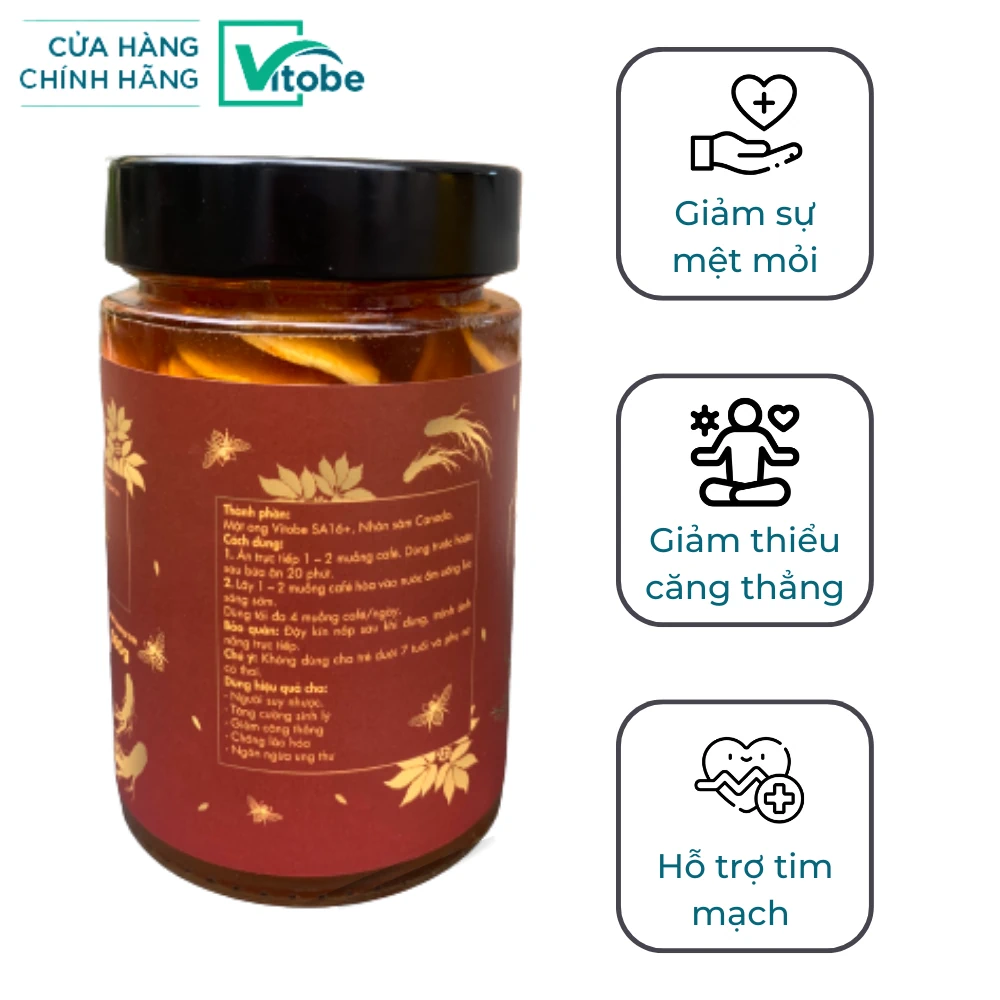 Công Dụng Mật Ong Nhân Sâm Vitobe - 1Mall.vn