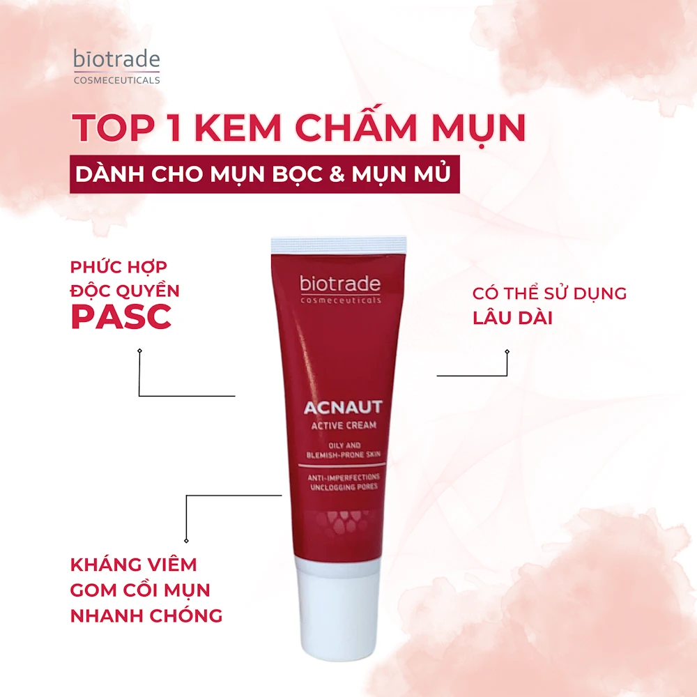 Kem Chấm Mụn Hoạt Tính Biotrade Acnaut Active Cream Dùng được Lâu Dài - 1Mall.vn
