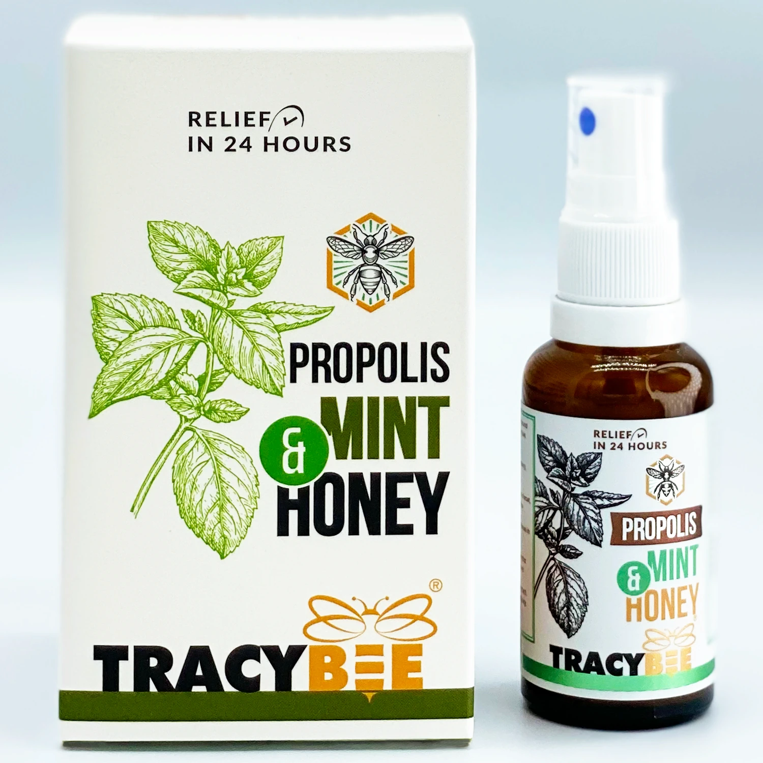 Keo Ong Xịt Tracybee Vị Bạc Hà - Propolis Tracybee Mint & Honey - 1Mall.vn