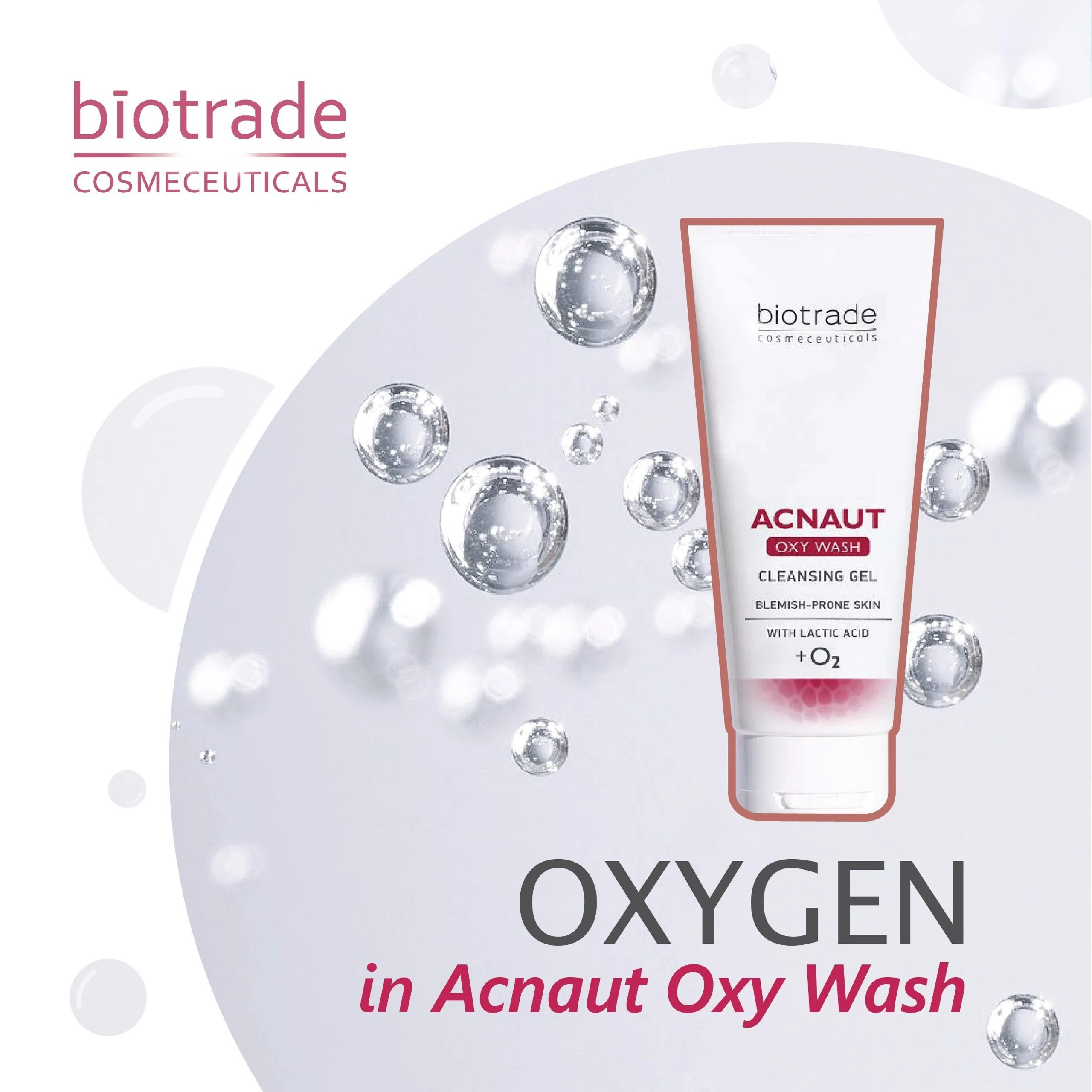 Oxy Trong Gel Rửa Mặt Biotrade Acnaut Oxy Wash Cleansing Gel - 1Mall.vn