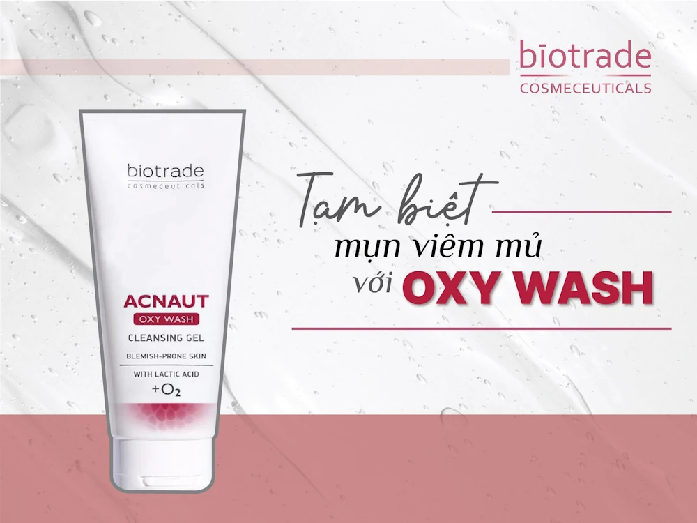 Tạm Biệt Mụn Viêm Mủ Với Gel Rửa Mặt Biotrade Acnaut Oxy Wash Cleansing Gel - 1Mall.vn