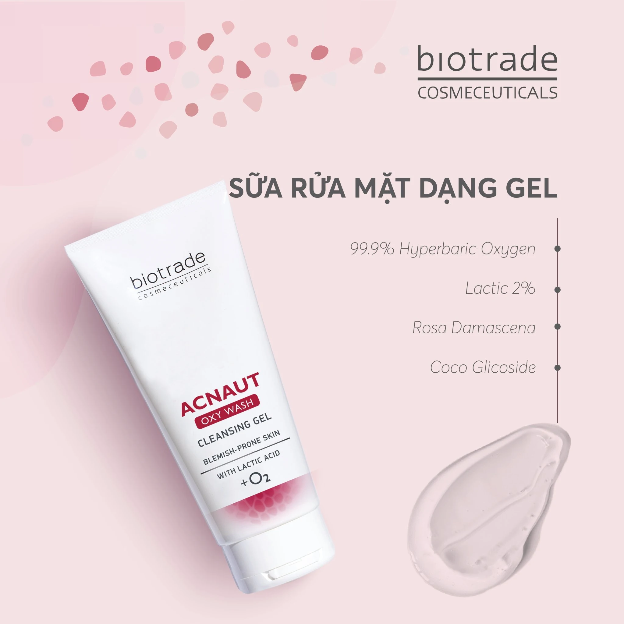 Thành Phần Gel Rửa Mặt Biotrade Acnaut Oxy Wash Cleansing Gel - 1Mall.vn