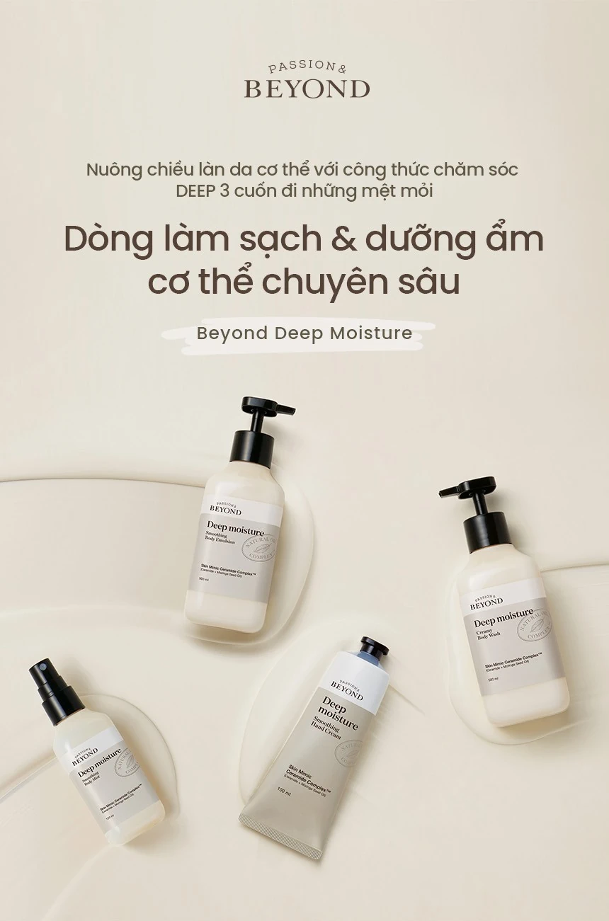 Beyond Deep Moisture - Dòng Làm Sạch Và Dưỡng ẩm Cơ Thể Chuyên Sâu - 1Mall.vn