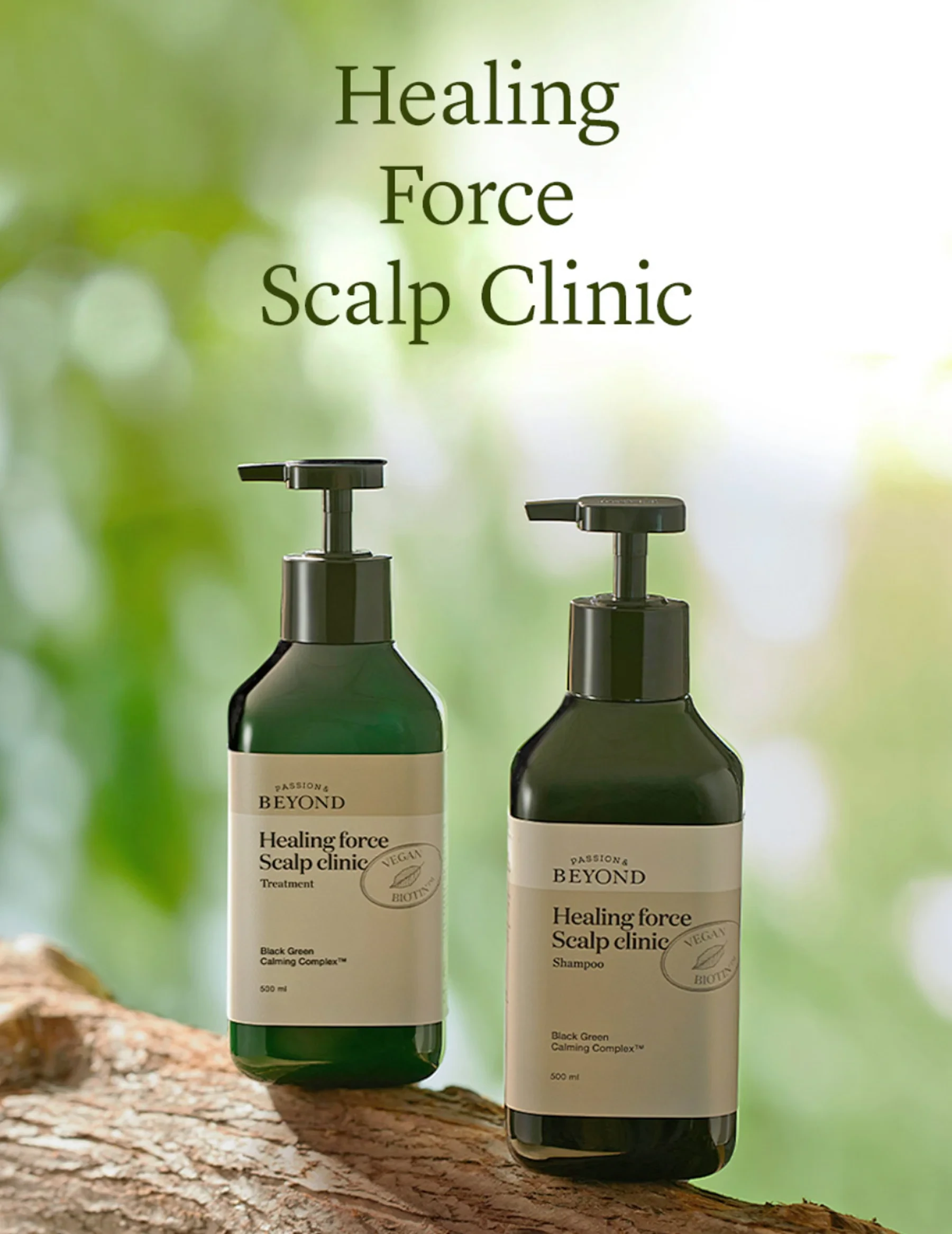 Bộ Dầu Gội Và Kem Xả - Beyond Healing Force Scalp Clinic Shampoo và Beyond Healing Force Scalp Clinic Treatment