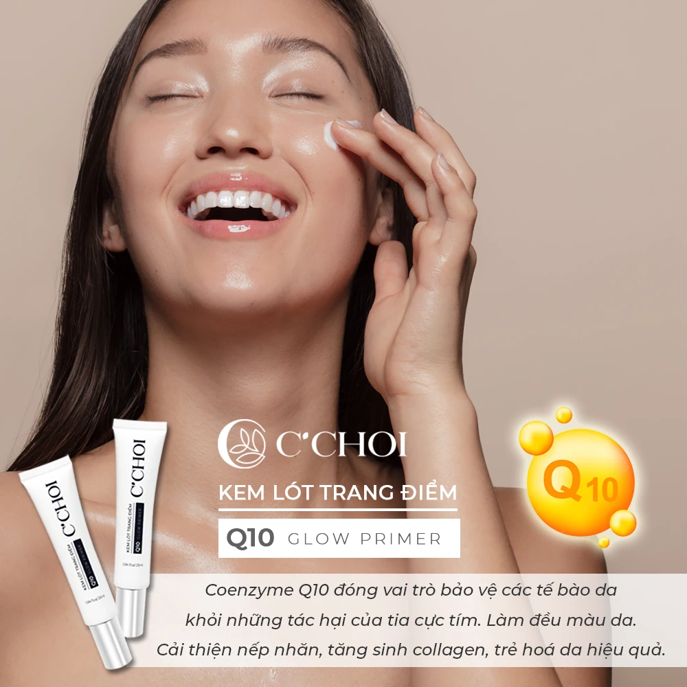 Coenzyme Q10 Trong Kem Lót Trang điểm C'choi - Q10 Glow Primer - Punar - 1Mall.vn
