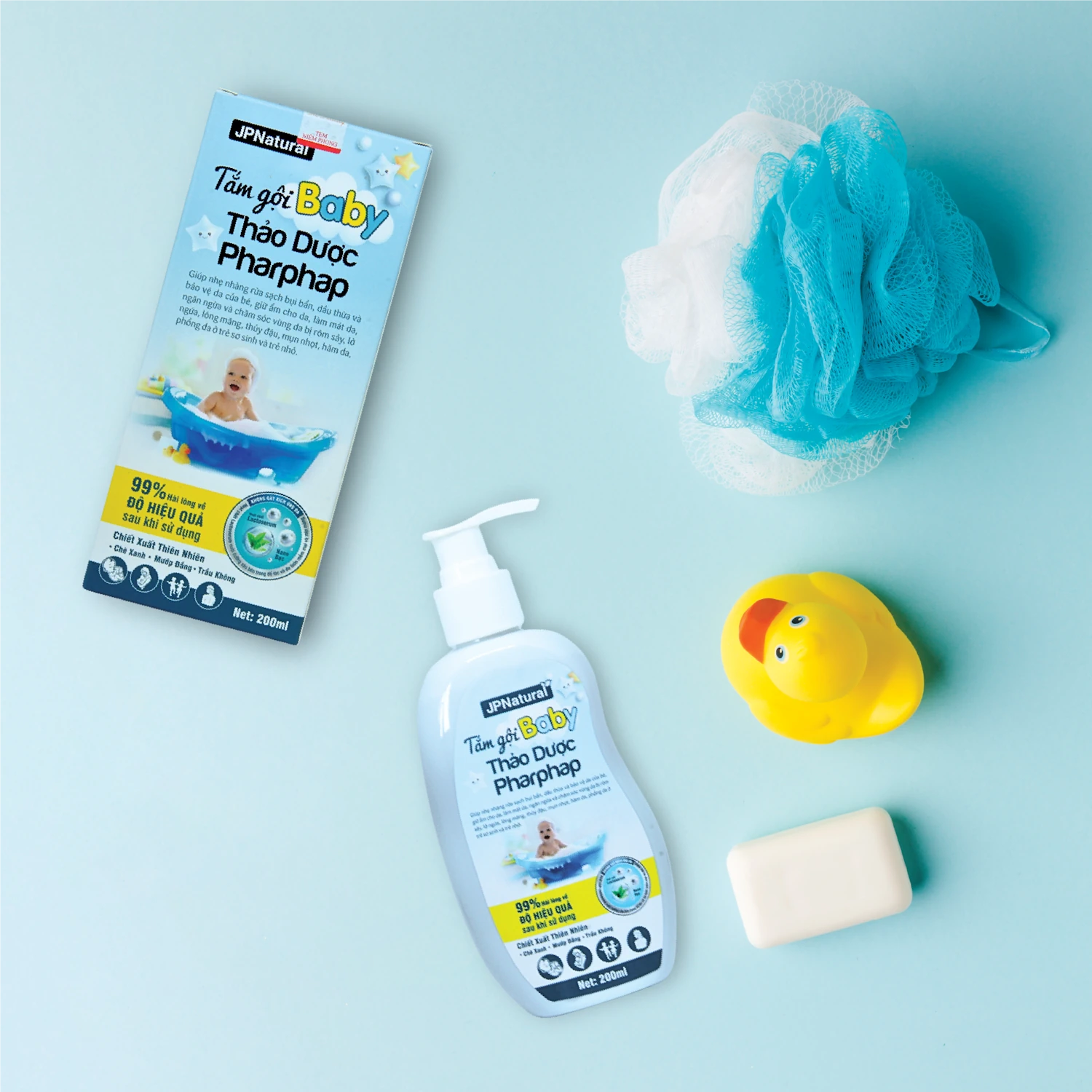 Dầu Tắm Gội 2in1 Baby Thảo Dược Pharpharp Jpnatural - 1Mall.vn