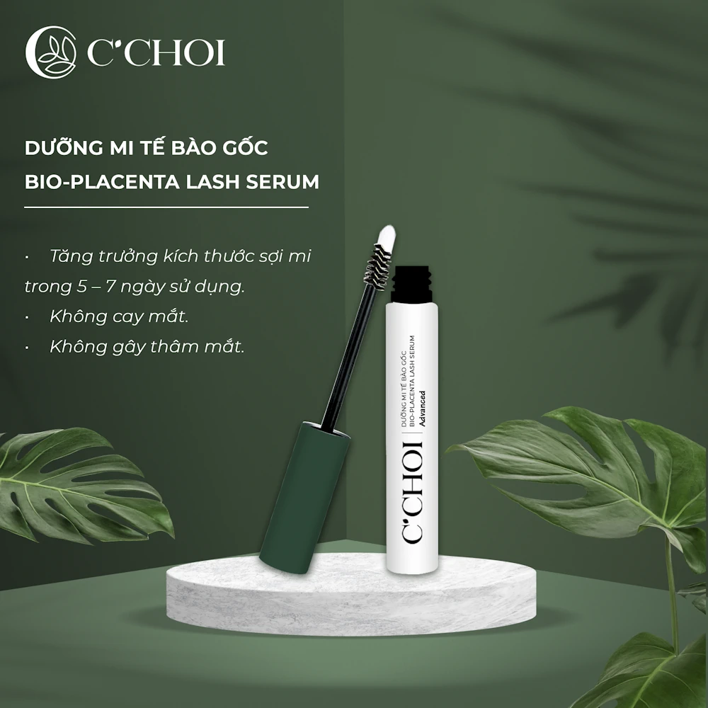 Dưỡng Mi Tế Bào Gốc C'choi - Bio-placenta Lash Serum - Kích Thích Mọc Mi Trong 5-7 Ngày - 1Mall.vn