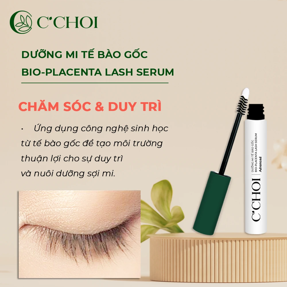 Dưỡng Mi Tế Bào Gốc C'choi - Bio-placenta Lash Serum - Tạo Môi Trường Thuận Lợi Nuôi Dưỡng Mi - Punar - 1Mall.vn