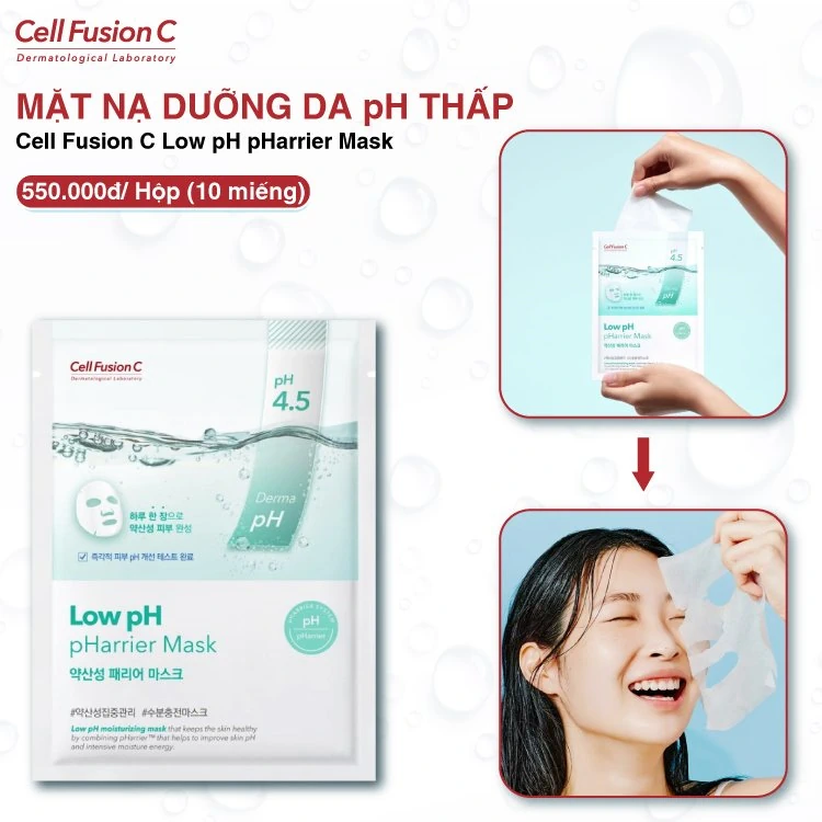Mặt Nạ Dưỡng Da Ph Thấp Low Ph Pharrier Mask - Cell Fusion C - 1Mall.vn