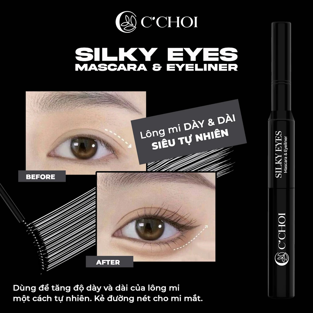 Silky Eyes - Mascara & Eyeliner - Punar - 1Mall.vn