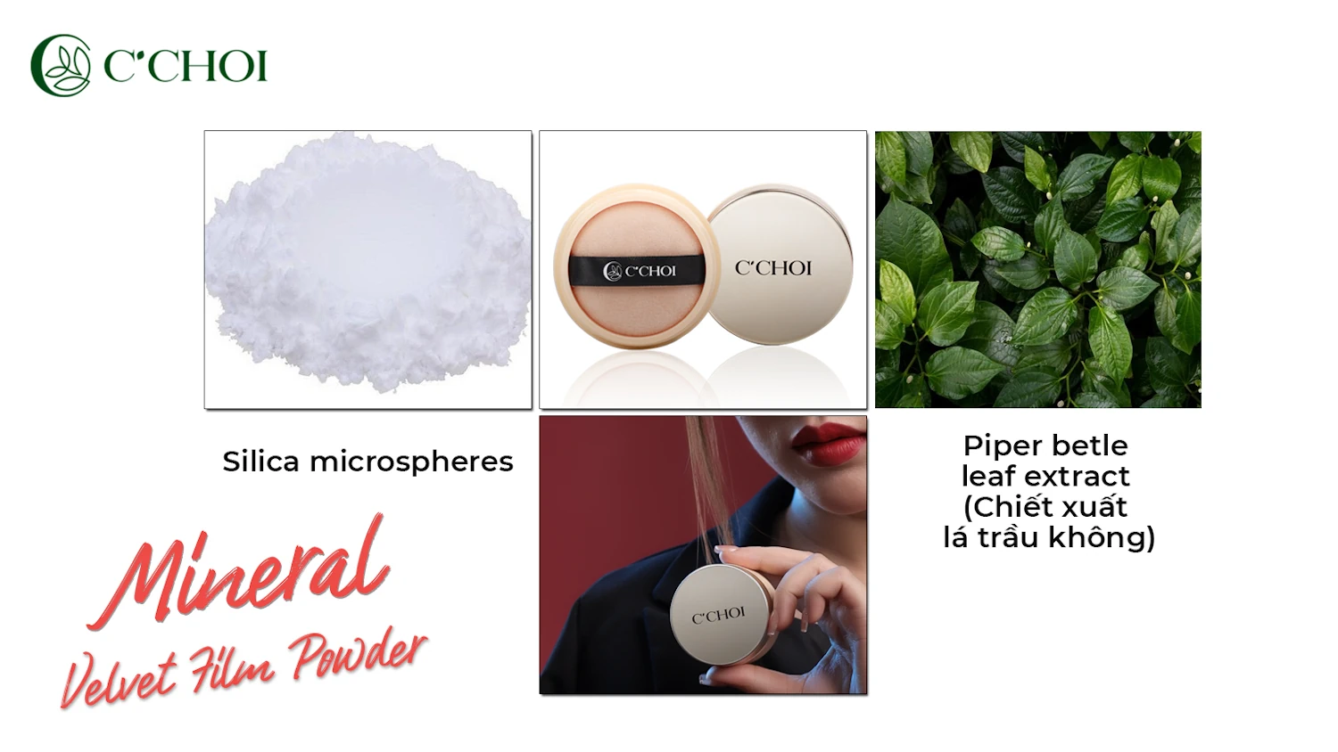 Thành Phần Phấn Phủ Kiềm Dầu C'choi Velvet Film Powder Foundation - Punar - 1Mall.vn