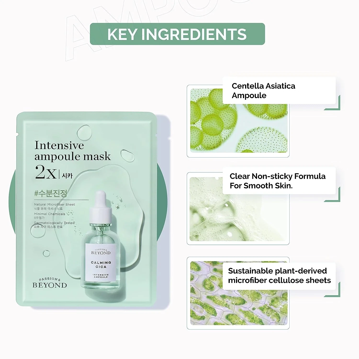Thành Phần Chính Mặt Nạ Làm Dịu Da Beyond Intensive Ampoule Mask 2x Calming Cica (xanh Lá) - Lg Vina - 1Mall.vn
