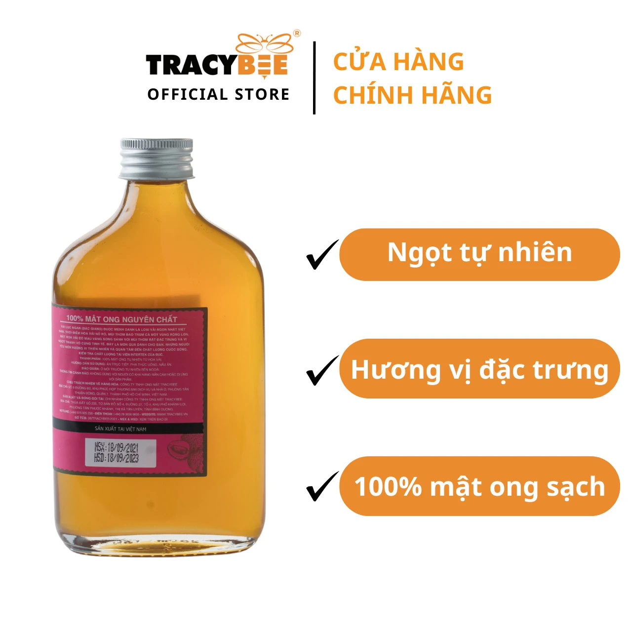 Mật Ong Nguyên Chất Hoa Lệ Chi Tracybee - 1Mall.vn