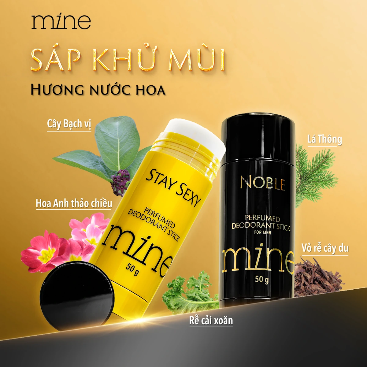 Thành Phần Sáp Khử Mùi Mine Perfumed Deodorant Stick 50g - Stay Sexy And Noble