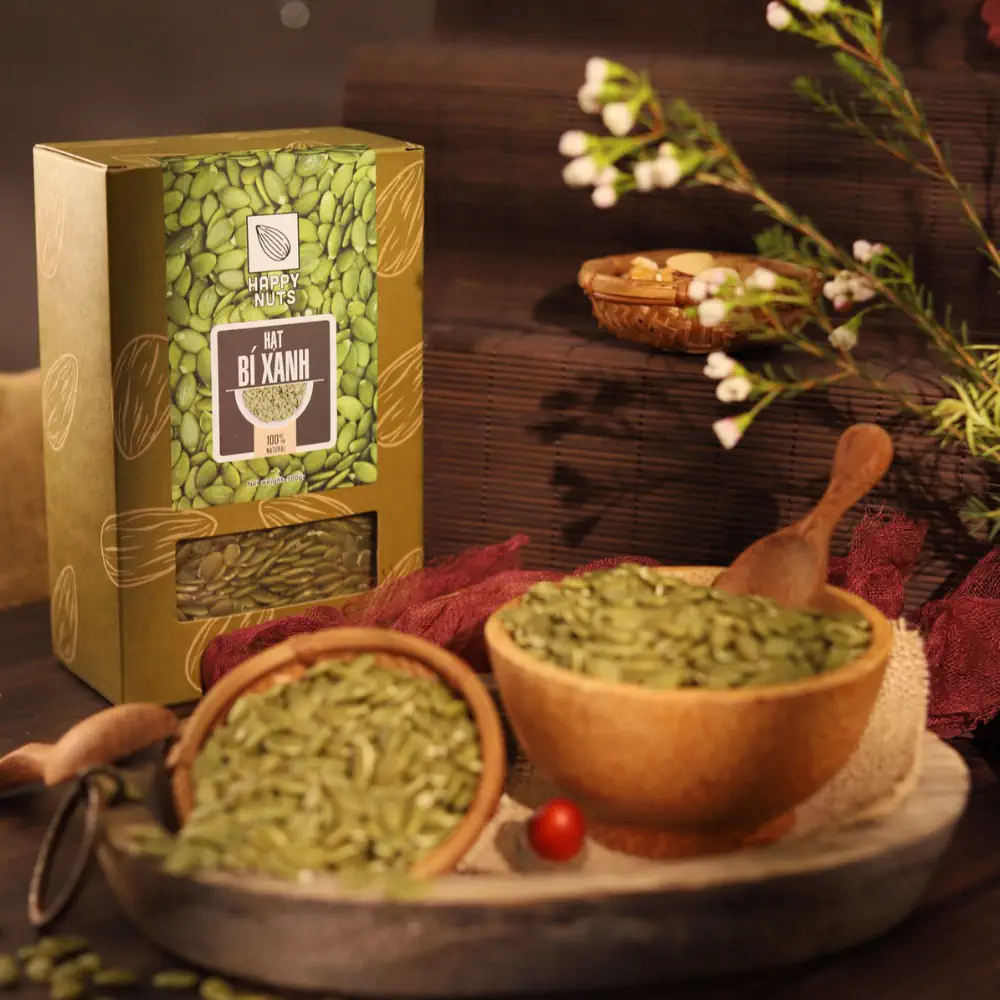 Hạt Bí Xanh Ấn Độ Tách Vỏ Sấy Khô Happy Nuts Việt Nam - Droppii Mall