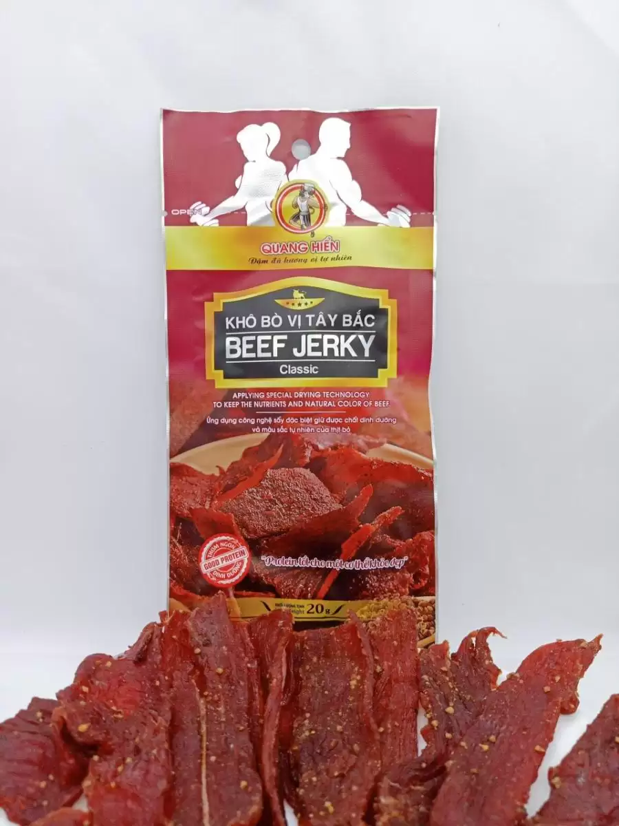 Khô Bò Beef Jerky Vị Tây Bắc Quang Hiển 20gr = 1Mall.vn