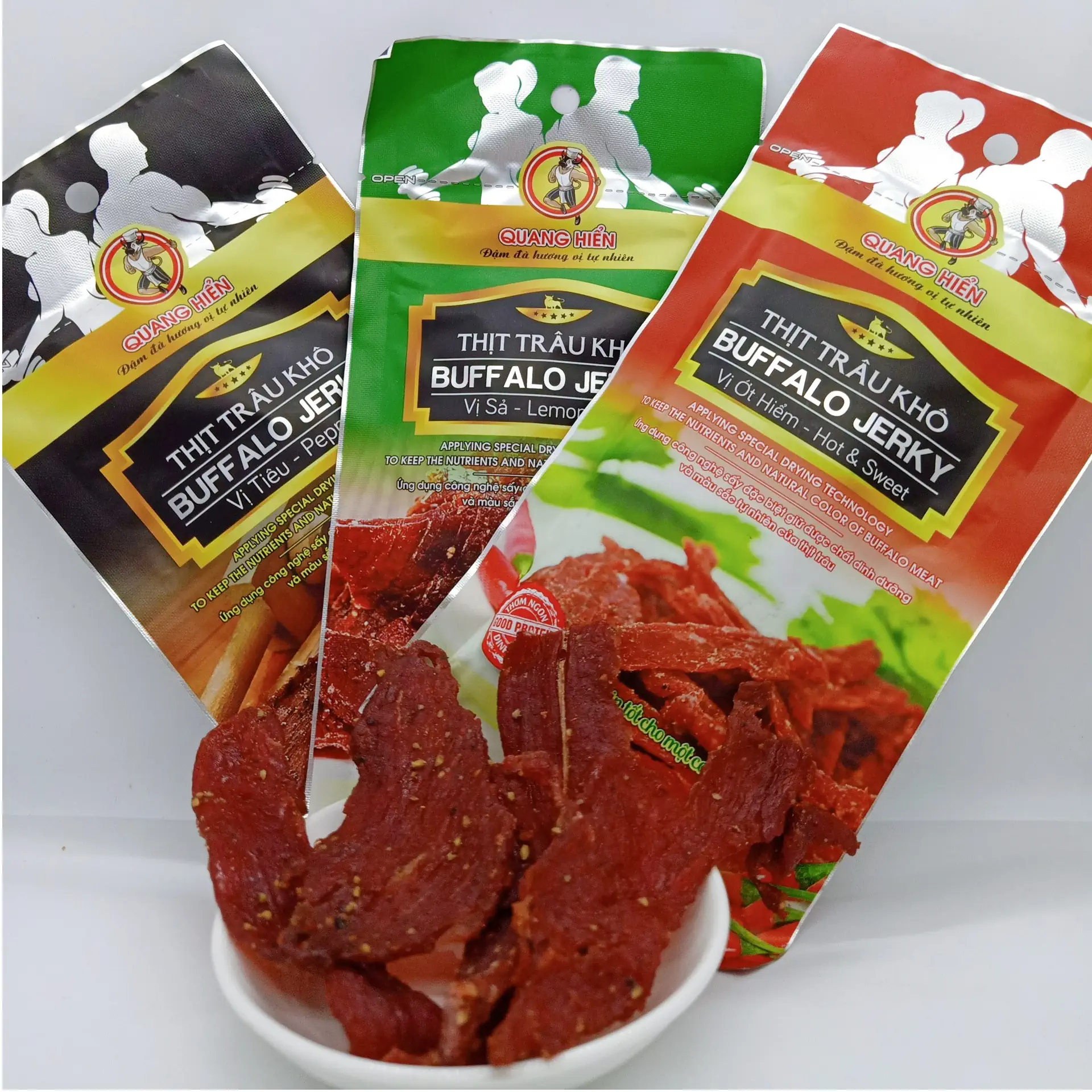 Khô Trâu Buffalo Jerky Quang Hiển 20gr - 1Mall.vn