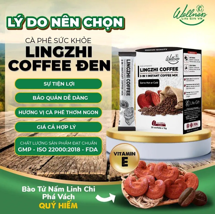 Lý Do Nên Chọn Cà Phê Sức Khỏe Lingzhi Coffee đen - 1Mall.vn
