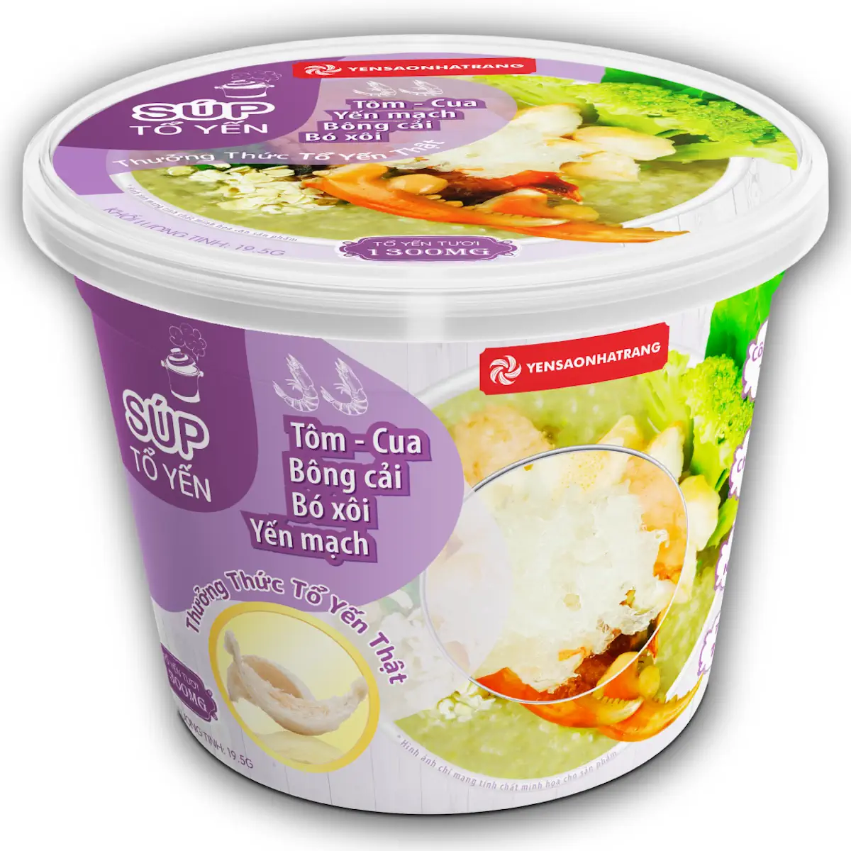 Súp Tổ Yến Tôm, Cua, Bông Cải, Bó Xôi, Yến Mạch - Yến Sào Nha Trang - Droppii Mall