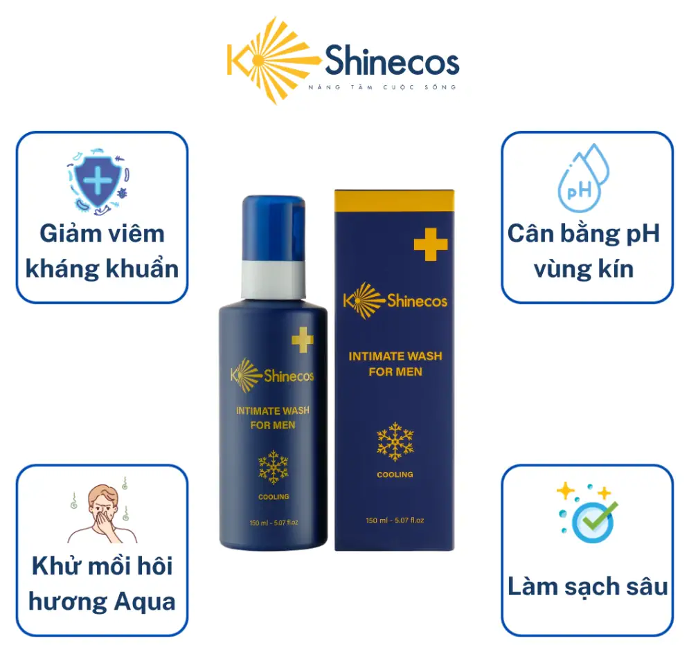 Dung Dịch Vệ Sinh Nam Kshinecos Intimate Wash For Men 150ml - 1Mall.vn